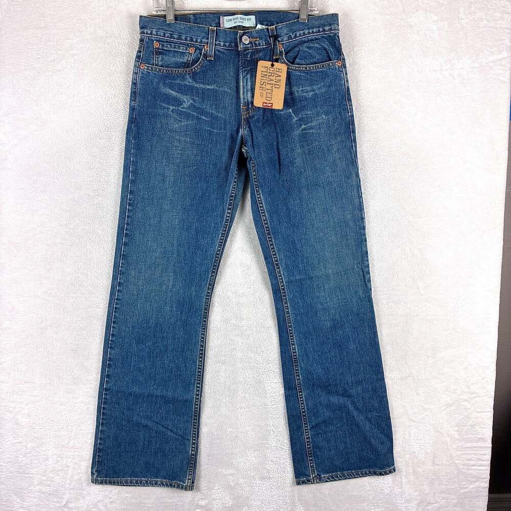 Vintage Levis 527 Jeans Men 32x32 Whiskered Faded Low Boot Fit Deadstock Y2K
